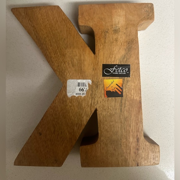 Wooden Letter K made in India - Picture 2 of 3
